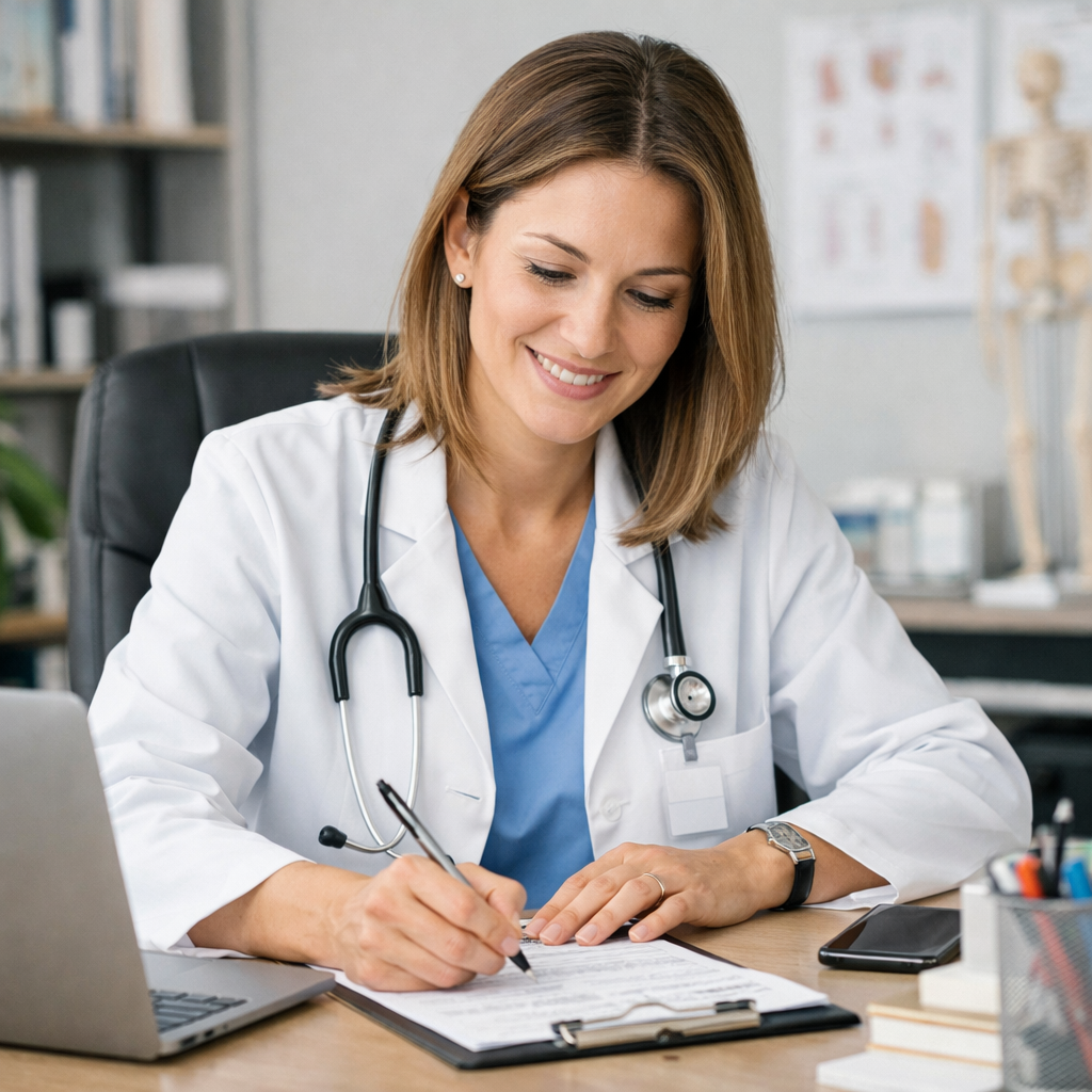 Doctor at Desk